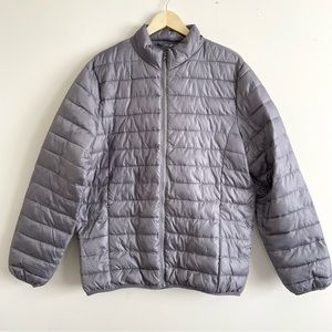 NWOT Mens Grey Jackson Hole Zip Up Puffer Winter Coat Jacket XL